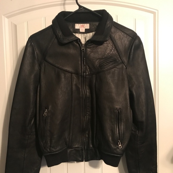 Jennifer Lopez JLO Leather Bomber Jacket - Picture 1 of 3